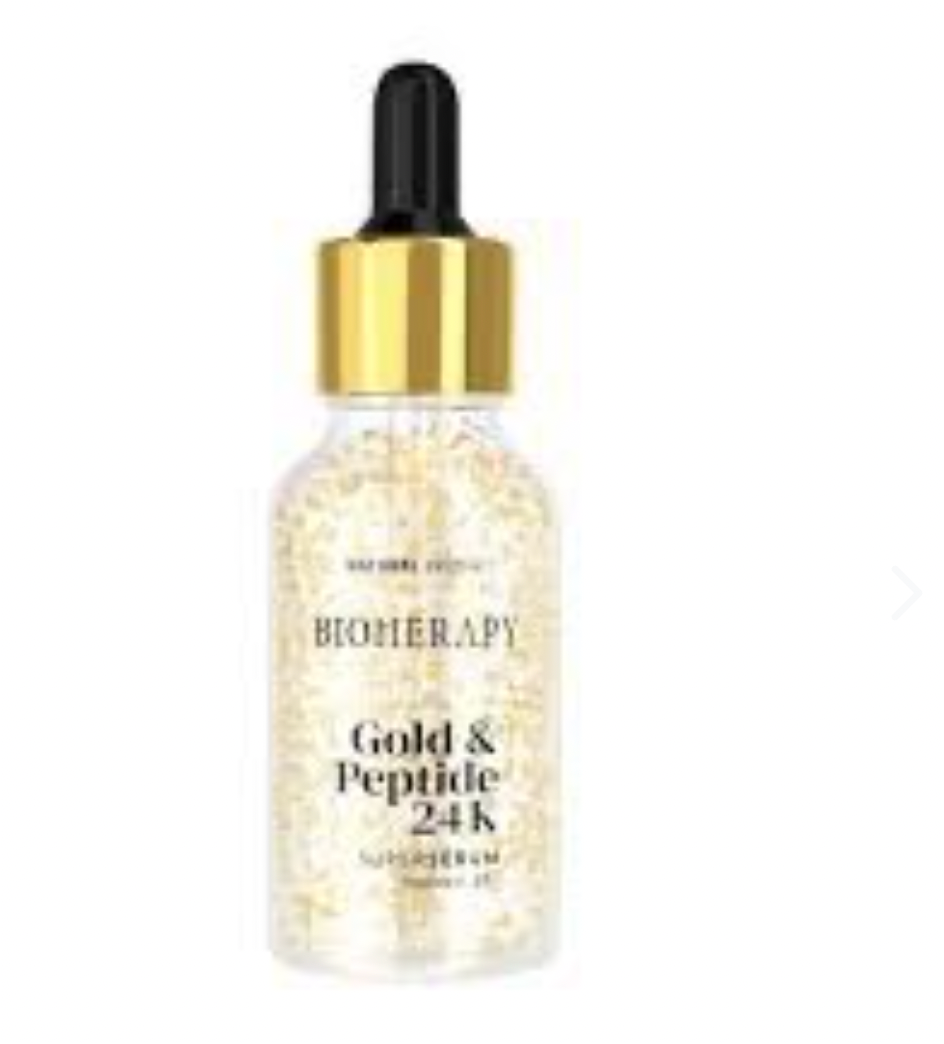 Electromasajeador facial y serum 24k